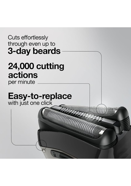 3 Serisi Tıraş Makinesi Yedek Başlığı 32B (Siyah) indirimleri