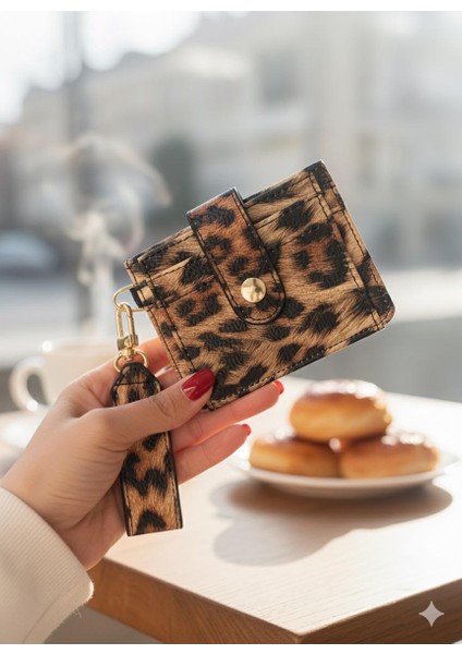 Leopar Anahtarlık ve Kartlık Detaylı Minimal Cüzdan ve Kartlık fiyatları