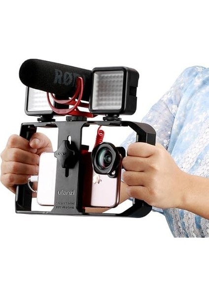 U-Rig Pro Telefon Aksesuar Bağlantı Çerçeve, Siyah modelleri