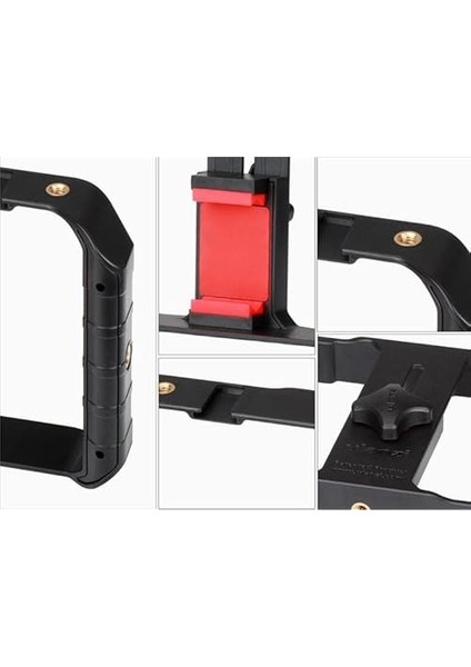 U-Rig Pro Telefon Aksesuar Bağlantı Çerçeve, Siyah indirimleri