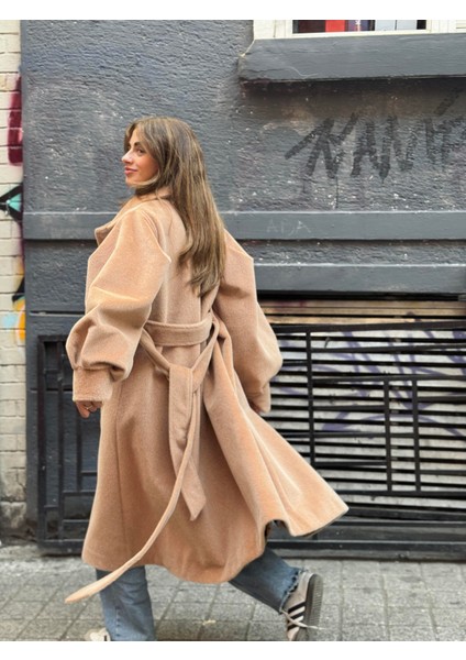 Valencia Kuşaklı Kışlık Kaban Kadın Camel fiyatları