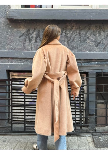 Valencia Kuşaklı Kışlık Kaban Kadın Camel fırsatları