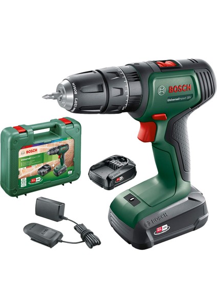 Akülü Darbeli Matkap Universalimpact 18 (1 Akü, 18 Volt Sistemi, Taşıma Çantası Içinde)