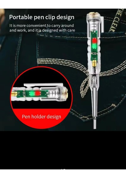 Akıllı Voltaj Test Cihazı Kalemi, Dijital Güç Gerektirmeyen Indüksiyon Dedektörü, Kurşun Kalem, Elektrikli Tornavida, Prob, Devre Göstergesi modelleri