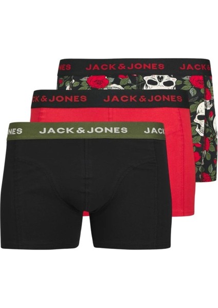 Jachenry Skulls Erkek 3 Lü Set Kurukafa Siyah KIRMIZI12286181