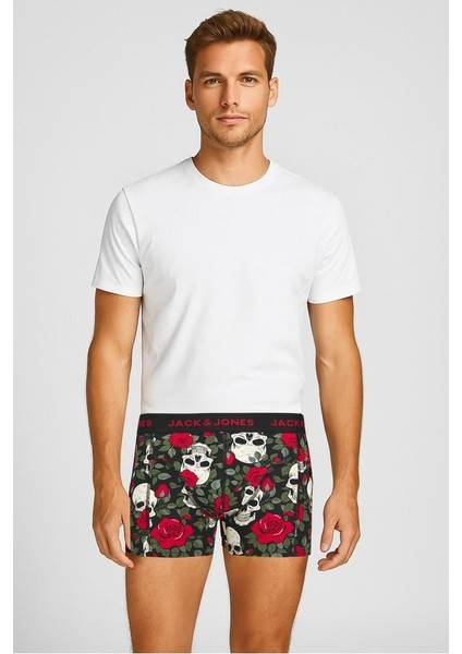 Jachenry Skulls Erkek 3 Lü Set Kurukafa Siyah KIRMIZI12286181