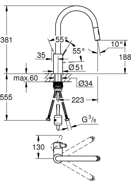 Eviye Bataryası Spiralli 2 Fonk. Eurocosmo Krom- 31481001 indirimleri