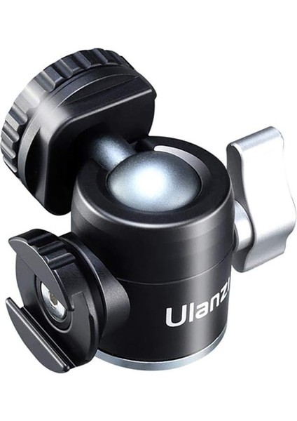 U-60 Vlog Top Kafa Ball Head Tripod Kafa, Siyah indirimleri