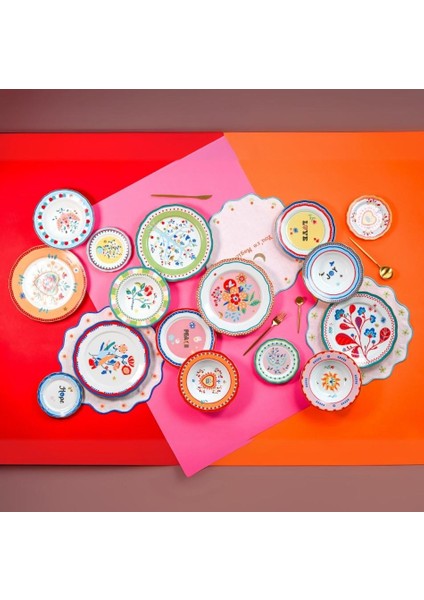 Mamma Mia Göz Desenli Tabak 22 cm fiyatları