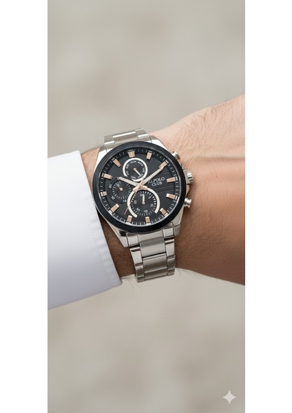 Erkek Kol Saati Gümüş Renk, Siyah Kadran - Şık Metal Kordon, 2 Yıl Garantili modelleri