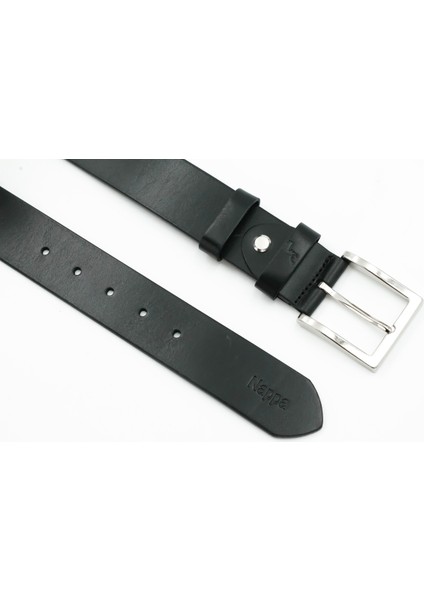 Nappa Hakiki Deri 4,00 cm Spor Erkek Kemer - KMR251