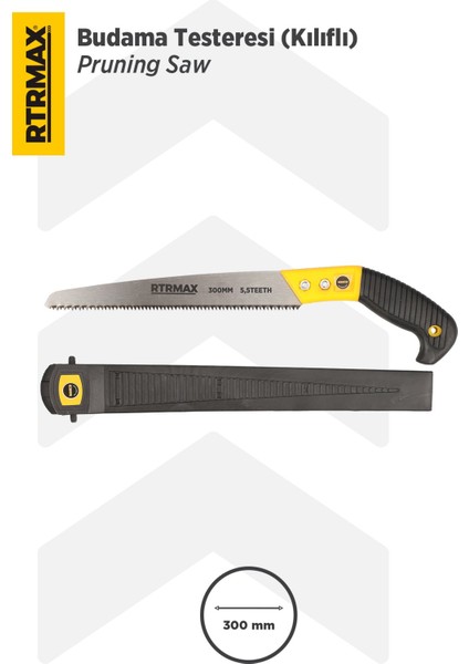 RH17430 Budama Testeresi 30 cm - Kalın Diş - Kılıflı modelleri