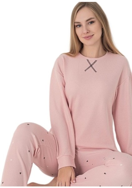 Luna Casa Waffle Kumaş Kışlık Kadın Pijama Takımı S/2xl fırsatları