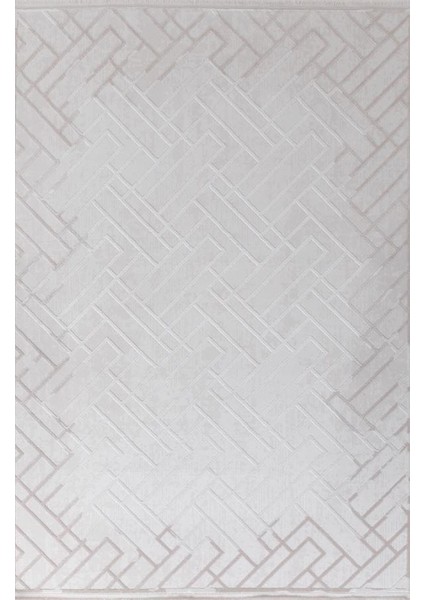 Moss 5006 Serisi Bej Kemik Triko Akrilik Salon Oturma Yatak Odası Halısı