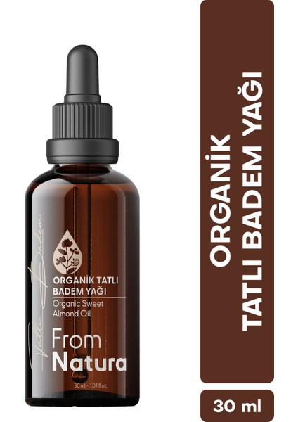 Organik Tatlı Badem Yağı 30 Ml