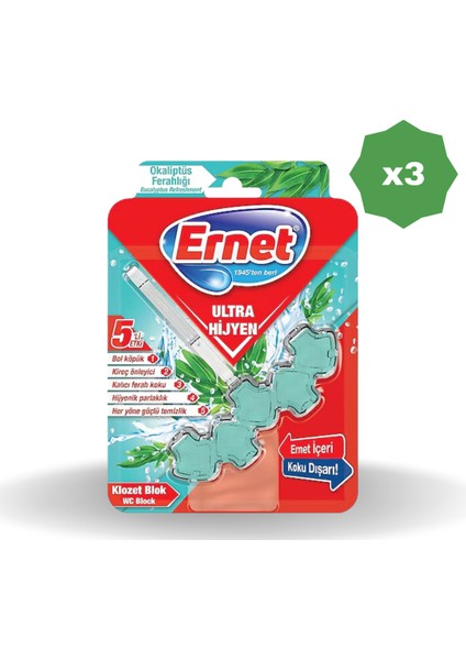 Wc Blok Okaliptus Tekli 50 gr - (3 Adet)