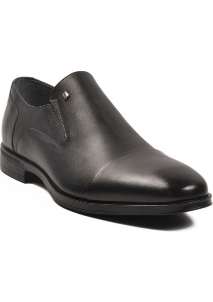 Siyah Hakiki Deri Büyük Numara Erkek Klasik Ayakkabı 4555-2 M modelleri