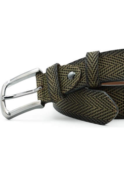 Nappa Hakiki Baskı Deri 4,00 cm Spor Erkek Kemer - Tuna KMR121 fırsatları