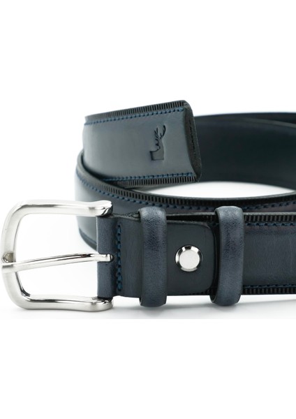 Nappa Hakiki Deri Klasik Erkek Kemer - Tuna KMR105