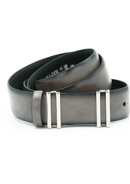 Nappa Hakiki Deri 3,50 cm Pimli Toka Klasik Erkek Kemer - KMR101