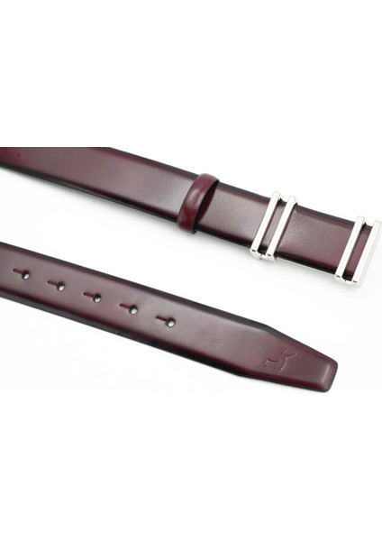 Nappa Hakiki Deri 3,50 cm Pimli Toka Klasik Erkek Kemer - KMR101