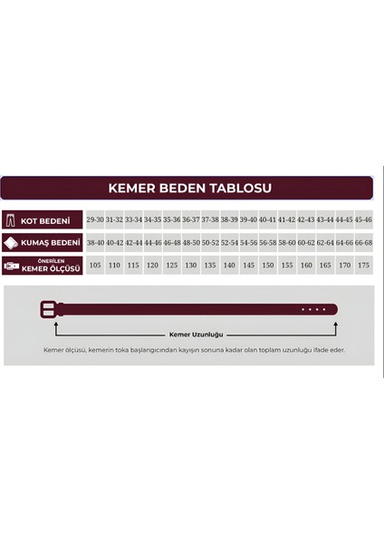 Nappa Hakiki Deri 3,50 cm Pimli Toka Klasik Erkek Kemer - Tuna KMR101