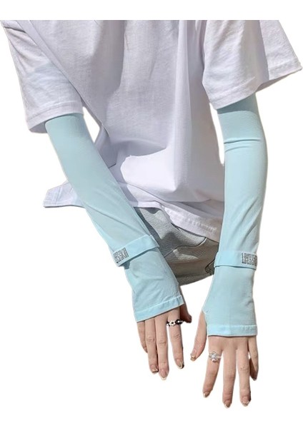 Yüksek Elastik Buz Kılıfları Yazlık Anti-Ultraviyole Kol Koruyucuları Buz Ipek Güneş Koruma Kılıfları (Yurt Dışından)