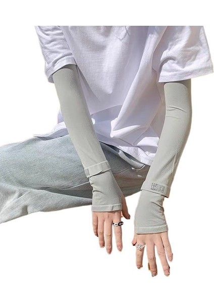 Yüksek Elastik Buz Kılıfları Yazlık Anti-Ultraviyole Kol Koruyucuları Buz Ipek Güneş Koruma Kılıfları (Yurt Dışından)