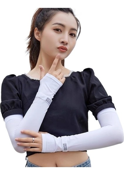 Yüksek Elastik Buz Kılıfları Yazlık Anti-Ultraviyole Kol Koruyucuları Buz Ipek Güneş Koruma Kılıfları (Yurt Dışından)