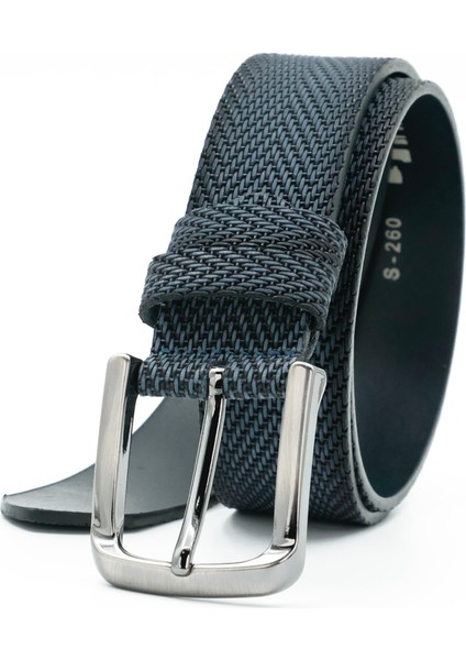Nappa Hakiki Baskı Deri 4,00 cm Spor Erkek Kemer - Tuna KMR121 indirimleri