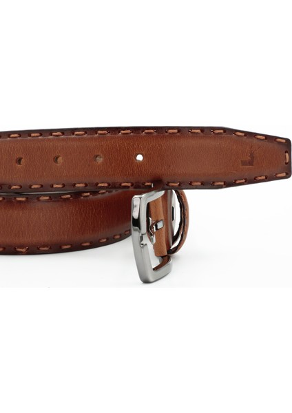 Nappa Hakiki Deri 4,00 cm Saraç Dikişli Spor Erkek Kemer - KMR254 fiyatları