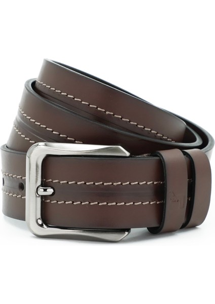 Nappa Hakiki Deri 4,00 cm Spor Erkek Kemer - KMR253