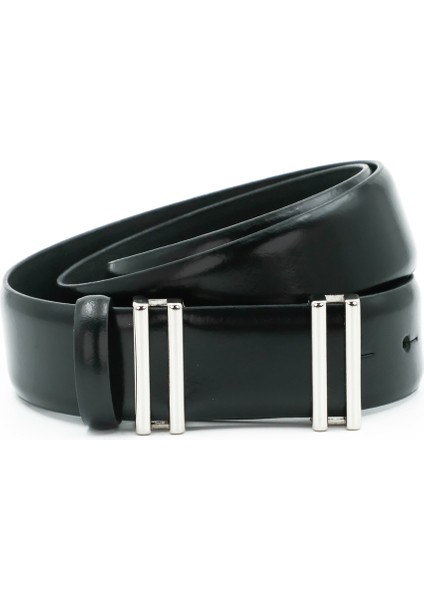 Nappa Hakiki Deri 3,50 cm Pimli Toka Klasik Erkek Kemer - KMR101