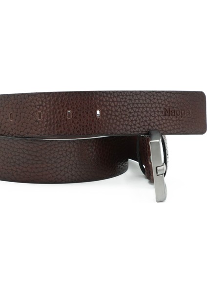 Nappa Hakiki Floter Deri 4,00 cm Spor Erkek Kemer - KMR255
