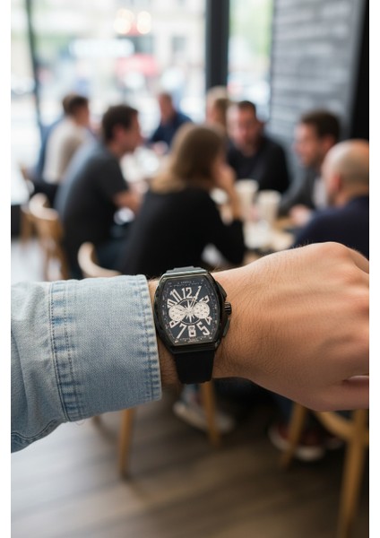 Siyah Silikon Kordon Erkek Kol Saati LFM11444D-G fiyatları