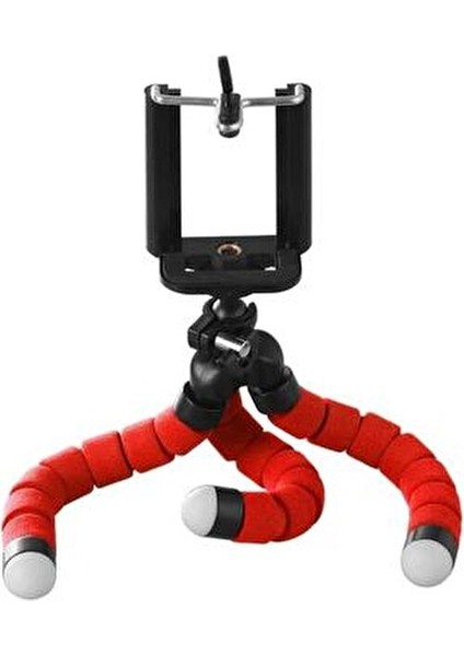 Ahtapot Mini Tripod Kamera Standı Kırmızı Renkli Ayarlanabilir Yükseklik Özelliği modelleri
