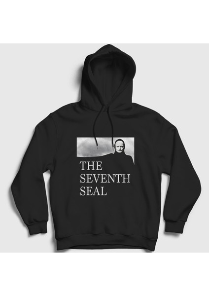 Unisex Siyah Ingmar Bergman The Seventh Seal Kapüşonlu Sweatshirt