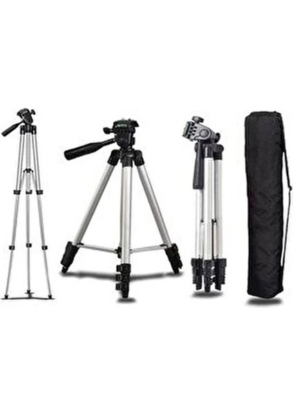 135CM PROFESYONEL TRİPOD + TELEFON TUTACAĞI VE ÇANTALI WT-330A
