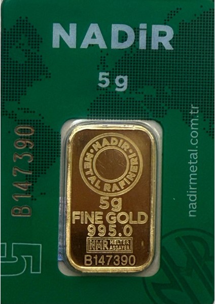 Nadir Gold 5 Gram veya İAr 24 Ayar Saf Altın - Yatırım ve Takı İçin Değerli Metal fiyatları