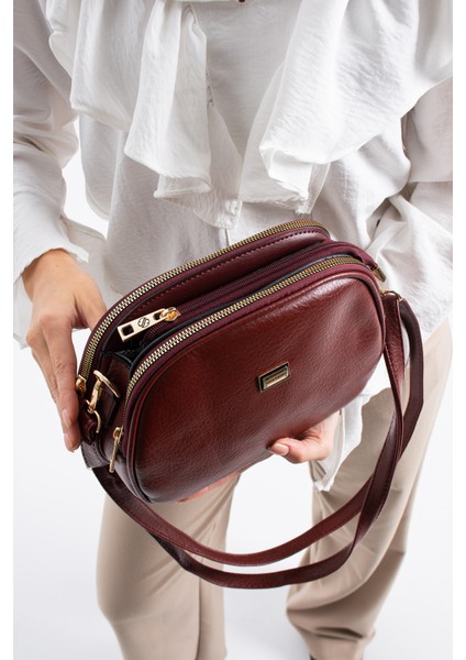 Kadın Suni Deri 4 Bölmeli Ayarlanabilir Çapraz Askılı Çapraz ve Omuz Çanta fiyatları