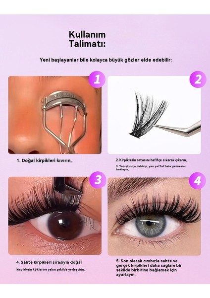 Avrupa-Amerika Tipi, Bölümlü, Tek Demetli, Yoğun 60D Kıvrımlı Termoplastik Yapay Kirpik (Yurt Dışından) indirimleri