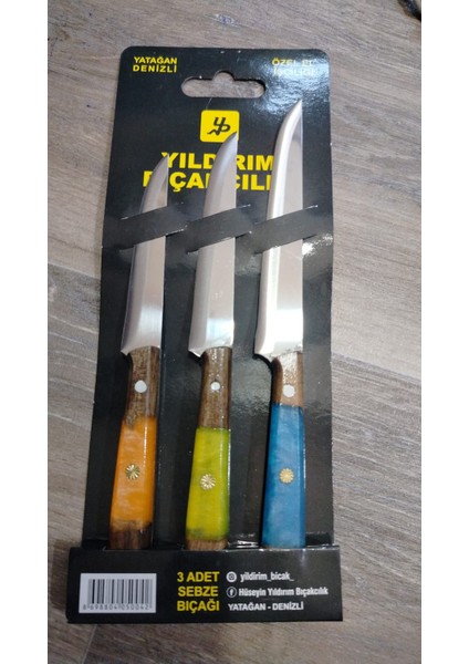 3 Adet Sebze Bıçağı, Bıçak Seti, Bıçak,meyve Bıçağı