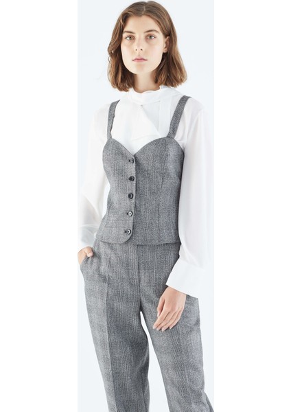 Askılı Düğmeli Büstiyer Standart Renk K2114001_089