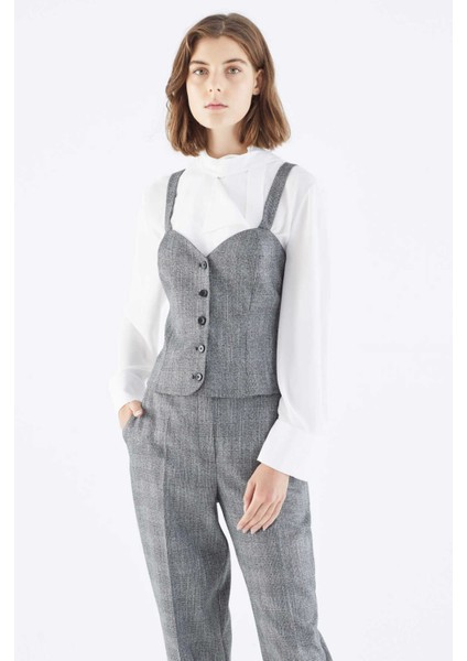 Askılı Düğmeli Büstiyer Standart Renk K2114001_089