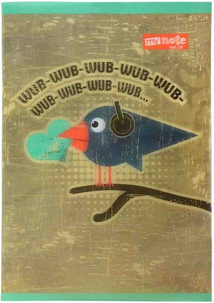 A4 40 Yaprak Kareli Pp Kapak Dikişli Defter