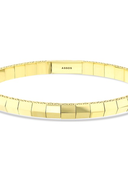 Altın Tasarım Kelepçe - 14K fırsatları