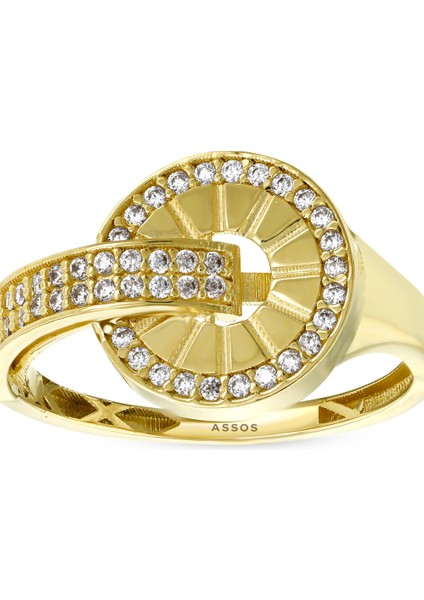 Altın Tasarım Yüzük - 14K indirimleri