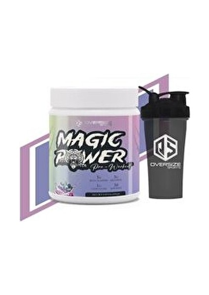 Oversize Magic Power Pre-Workout Yaban Mersini 450 gr 30 Servis Enerji ve Dayanıklılık Artışı fiyatları