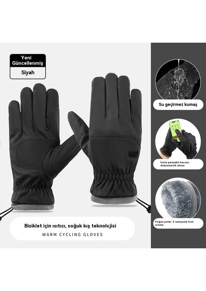 Erkekler Için Sonbahar ve Kış Sıcak Dokunmatik Ekran Eldivenleri (Yurt Dışından)