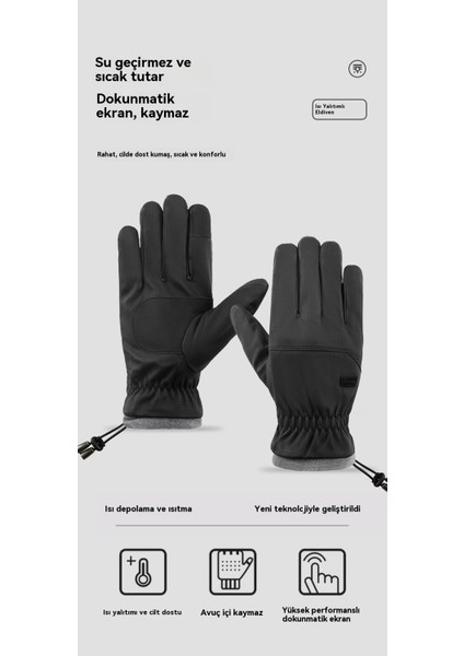 Erkekler Için Sonbahar ve Kış Sıcak Dokunmatik Ekran Eldivenleri (Yurt Dışından) fiyatları